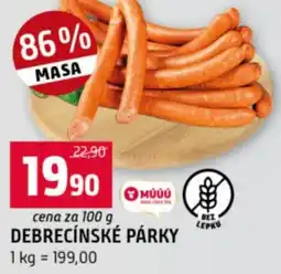 Terno Debrecínské párky nabídka