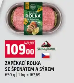 Terno Zapékací rolka se špenátem a sýrem nabídka