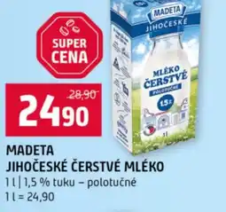 Terno Madeta jihočeské čerstvé mléko nabídka