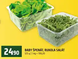 Terno Baby špenát, rukola salát nabídka