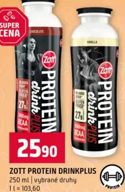 Terno Zott protein drinkplus nabídka