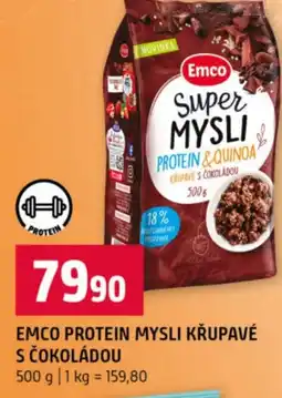 Terno Emco protein mysli krupavé s čokoládou nabídka