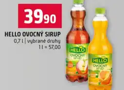 Terno Hello ovocný sirup nabídka