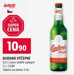 Terno Budvar výčepní nabídka