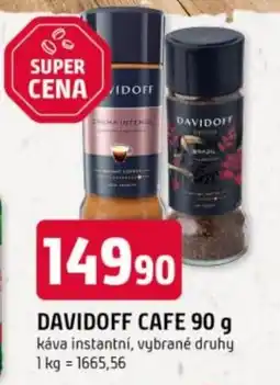 Trefa Davidoff cafe nabídka