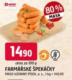 Trefa Farmářské špekáčky nabídka