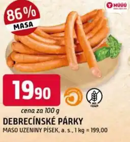Trefa Debrecínské párky nabídka