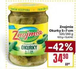 Billa Znojmia Okurky 5-7 cm 520/260 g nabídka
