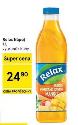 Tesco Relax Nápoj, 1 l, vybrané druhy nabídka