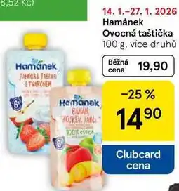 Tesco Hamánek Ovocná taštička nabídka