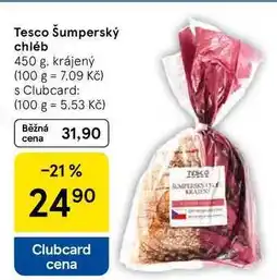 Tesco Tesco Šumperský chléb, 450 g, krájený nabídka
