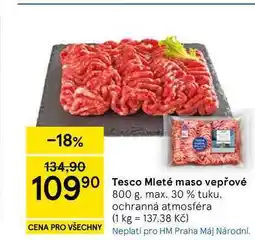 Tesco Tesco Mleté maso vepřové, 800 g, max. 30% tuku nabídka