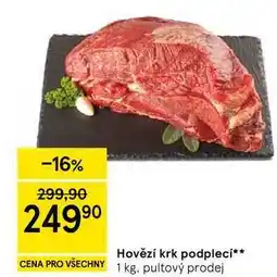 Tesco Hovězí krk podplecí nabídka