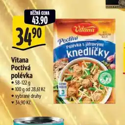 Albert Vitana Poctivá polévka nabídka
