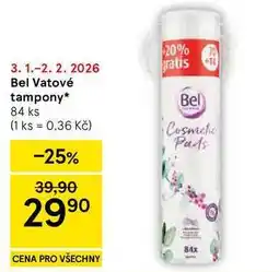 Tesco Bel Vatové tampony, 84 ks nabídka