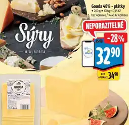 Albert Gouda 48% - plátky nabídka