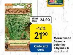 Tesco MoravoSeed Semena zeleniny a bylinek B, více druhů nabídka