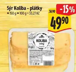 Albert Sýr Koliba - plátky nabídka