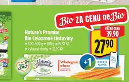 Albert Nature's Promise Bio Celozrnné těstoviny nabídka