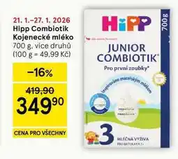 Tesco Hipp Combiotik Kojenecké mléko, 700 g, více druhů nabídka
