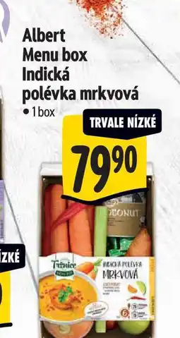 Albert Albert Menu box Indická polévka mrkvová 1 box nabídka