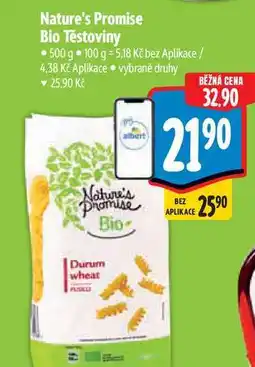 Albert Nature's Promise Bio Těstoviny nabídka