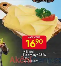 Hruška Milkpol Eidam sýr 45% nabídka