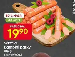 Hruška Bambini párky nabídka