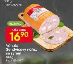 Hruška Váhala Sendvičový nářez se sýrem nabídka