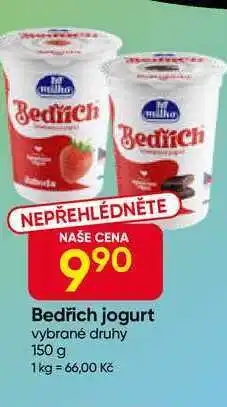 Hruška Milko Bedřich jogurt vybrané druhy nabídka