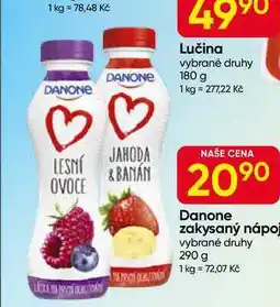 Hruška Danone zakysaný nápoj vybrané druhy nabídka