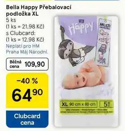 Tesco Bella Happy Přebalovací podložka XL, 5 ks nabídka