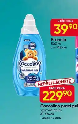 Hruška Coccolino prací gel vybrané druhy 37 dávek nabídka