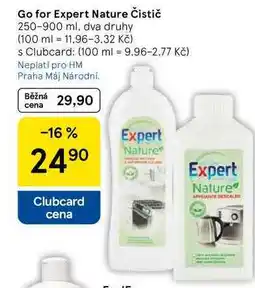 Tesco Go for Expert Nature Čistič, 250-900 ml, dva druhy nabídka