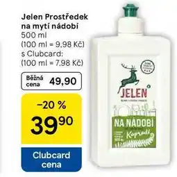 Tesco Jelen Prostředek na mytí nádobí nabídka