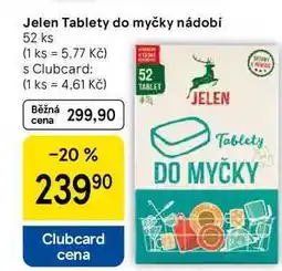 Tesco Jelen Tablety do myčky nádobí, 52 ks nabídka