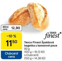Tesco Tesco Finest Špaldová bagetka z kamenné pece nabídka