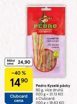 Tesco Pedro Kyselé pásky nabídka