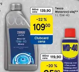 Tesco Tesco Motorový olej, 1 l, 15W-40 nabídka