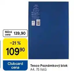 Tesco Tesco Poznámkový blok A4, 75 listů nabídka