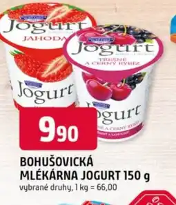 Trefa Bohušovická mlékárna jogurt nabídka