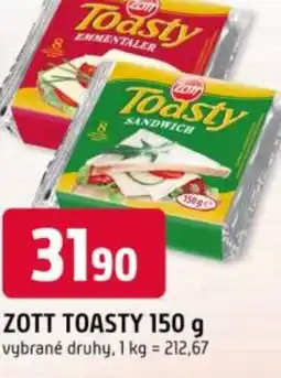 Trefa Zott toasty nabídka