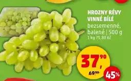 Penny Market Hrozny révy vinné bílé nabídka