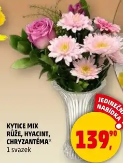 Penny Market Kytice mix růže, hyacint, chryzantéma nabídka