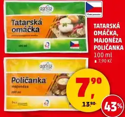 Penny Market Tatarská omáčka, majonéza poličanka nabídka