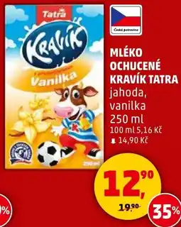 Penny Market Mléko ochucené kravík tatra jahoda, vanilka nabídka