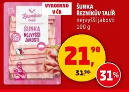 Penny Market Šunka řezníkův talíř nejvyšší jakosti nabídka