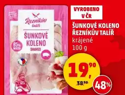 Penny Market Šunkové koleno řezníkův talíř krájené nabídka