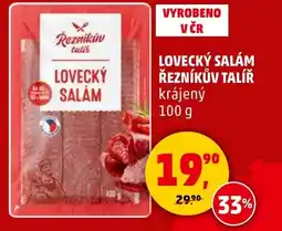 Penny Market Lovecký salám řezníkův talíř krájený nabídka