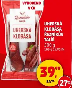 Penny Market Uherská klobása řezníkův talíř nabídka